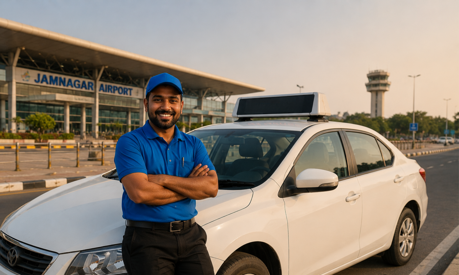 Kanaiya Cab driver at Jamnagar Airport — contact for taxi booking